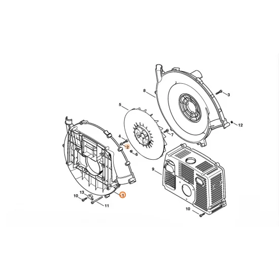 STIHL  Obudowa dmuchawy 4203 700 4104
